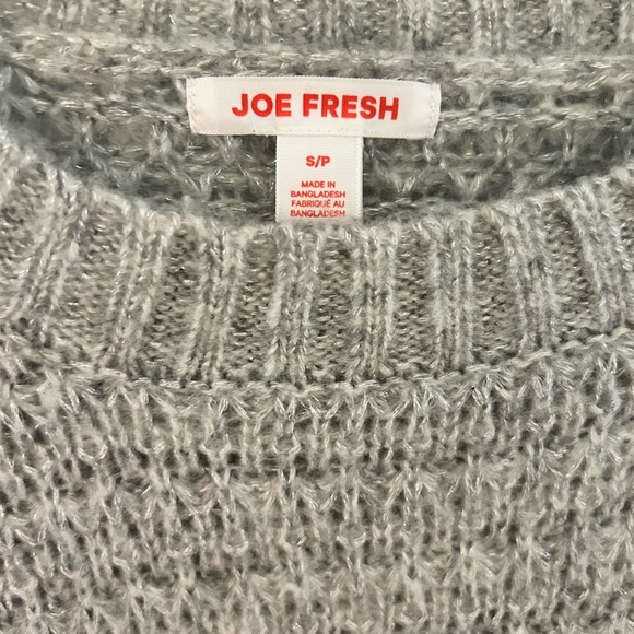 Knitted sweater, grey with silver woven through - Picture 2 of 4